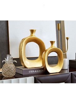 Handmade <b>Bronze</b> Tabletop <b>Vase</b> with Traditional Floral Design for Wedding Decor - Product Image 4