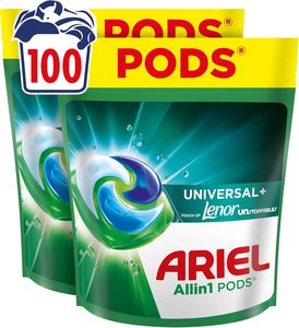 Cápsulas de detergente líquido Ariel Allin1 Pods, 100 lavados, con un toque de Lenor Unstoppables - Product Image 4