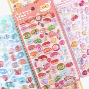 Autocollants en capsules Bonbon Drop, lot de 16 pièces, autocollants décoratifs coréens mignons 3D en gelée gonflée, imperméables en PVC, pour agenda, ordinateur portable, téléphone, Kawaii - Product Image 1