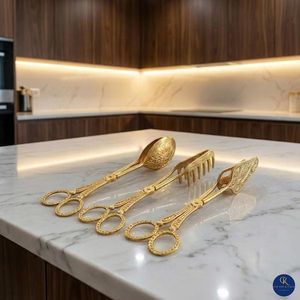 Pure Brass Pastry <b>Tong</b> Handcrafted Antique Finish <b>Serving</b> <b>Tong</b> Cake Bread Dessert Sugar Cube Kitchen Tableware Durable Product - Product Image 3