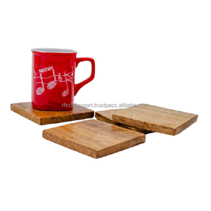 Dessous de verre en résine de bois de conception classique moderne de RF Crafts brillant poli pour la tasse de thé de café par - Product Image 4