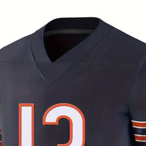 Maillot de football américain OEM en gros, 100 % polyester, imprimé par sublimation, grandes tailles, léger, confortable, personnalisez votre propre design, nouveauté - Product Image 3