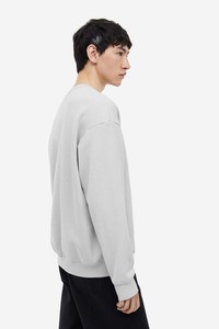Sweat-shirt à col rond pour homme, mode hiver, tissu en coton respirant, manches longues, couleur gris uni, grandes tailles, vêtements pour homme - Product Image 3