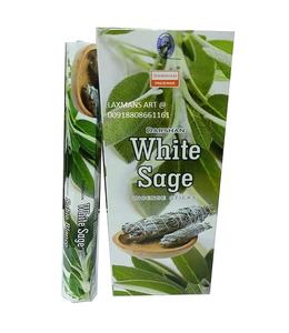 Bâtons d'encens de sauge blanche darshan gros bâtons d'encens darshan aggarbatti d'Inde bâtons d'encens roulés à la main - Product Image 1