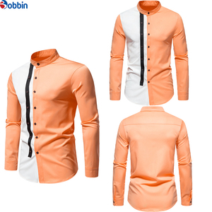 Camisa Casual de Hombre, Nuevo Estilo, Tejido Transpirable y Suave, Cuello Alto, Colores de Moda, Manga Larga, Precio Razonable - Product Image 5