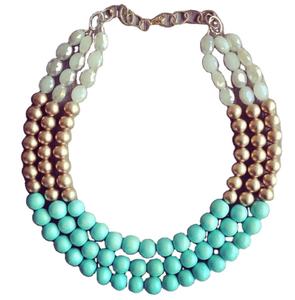 Nouveau collier de perles de charme de couleur jaune fait à la main à la mode pour femme avec boucles d'oreilles - Product Image 5