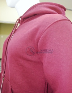 Sweat à capuche zippé personnalisé pour homme, en molleton de coton respirant, avec poches, pour l'hiver, performance athlétique, brodé, OEM ODM, vêtements de sport - Product Image 6