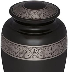 Urnas funerarias decorativas de latón negro para adultos, urnas hechas a mano para entierro de hombres y mujeres, urnas funerarias de alta calidad - Product Image 4