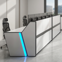 Console de salle de contrôle électrique, poste de travail, bureau d'opérateur industriel, console de salle de commande, mobilier sur mesure