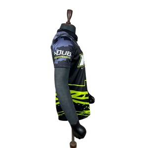 Camiseta de Motociclismo Personalizada por Sublimación para Hombre, Manga Larga, Secado Rápido, Cierre Frontal con Cremallera, Logotipo, Camiseta de Carreras - Product Image 4