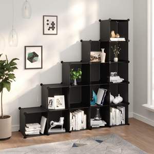 Organizador de Almacenamiento de Plástico PP Negro, Cubo de Almacenamiento de 61.0 x 12.6 x 60.4 Pulgadas - Product Image 1