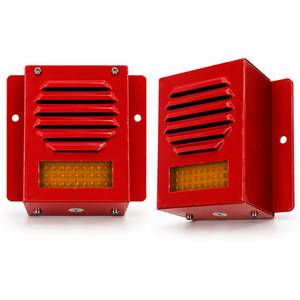 Sirène audiovisuelle en métal rouge MAX137 avec garantie d'un an pour les véhicules tout-terrain - Product Image 2