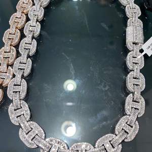 Custom Moissanite Diamond <b>Men</b> <b>Necklace</b> Hip hop Solid <b>Silver</b> Gold Plated Iced Out Cuban Link Chain Jewelry <b>Necklace</b> Accessories - Product Image 1