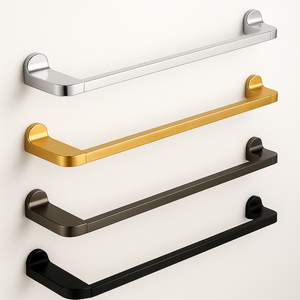 Wall Mounted Chrome Metal Modern Double <b>Hooks</b> Bathroom Robe <b>Hooks</b> with Eco-Friendly Corrosion Prevention and Easy Cleaning - Product Image 3