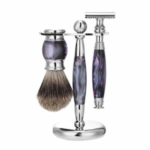 Hot New Custom Mens Shaving Kit Private Label Shaver Brush Safety <b>Razor</b> Shaving Brush and Bowl <b>Set</b> for Men Wet Shave - Product Image 2