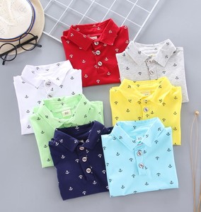 Chemises polo et t-shirts en tricot pour garçons et enfants - Style décontracté en tissu polyester/coton - Product Image 6