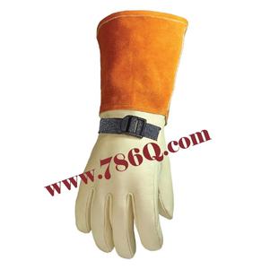 2025 15 \ "gants de protection en cuir primaire cuir de vache et caoutchouc XL taille longue manchette gants de sécurité de soudage - Product Image 1