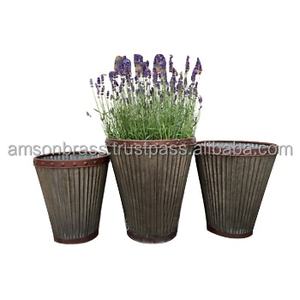 Maceta y maceta para exteriores de alta calidad, urna de jardín, maceta y maceta de jardín de lujo, urna de jardín de hierro de Metal - Product Image 2