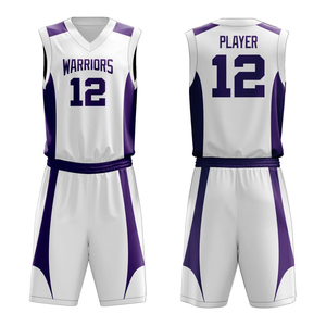 Uniforme de Baloncesto Transpirable OEM, Conjunto de Camiseta y Pantalones Cortos, Número y Nombre Impresos, Talla Grande, Personalizado para Equipo, 100% Poliéster - Product Image 1
