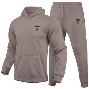 Venta caliente de gran tamaño de las mujeres personalizadas pulóver con capucha chándal con logotipo gimnasio ajuste pantalones de chándal Streetwear Joggers conjunto - Product Image 2