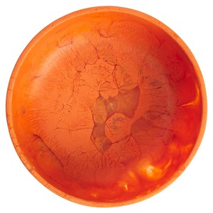 Bol ange orange en résine légère fait main, décoration d'intérieur moderne, finition polie, pour servir les aliments, usage domestique - Product Image 4