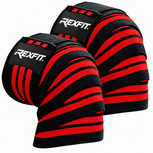 Vendas al por mayor de vendas de rodilla personalizadas con logo para levantamiento de pesas, gimnasios de powerlifting, entrenamiento de sentadillas y accesorios de fitness. - Product Image 3