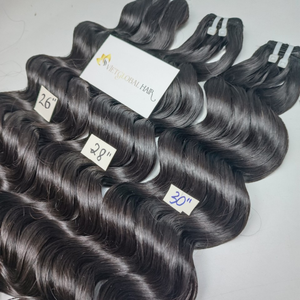 Meilleure vente 2024 qualité supérieure 100% vierge vague naturelle Machine Double trame extensions de cheveux humains expédition rapide - Product Image 1