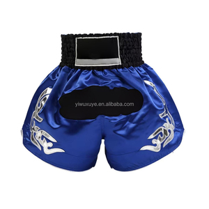 Shorts de boxe haut de gamme personnalisables avec logo d'équipe, shorts de combat anti-humidité, vêtements de sport légers pour le sparring et les combats - Product Image 4
