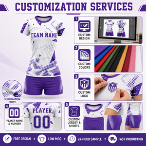 Uniforme de Fútbol Personalizado para Mujer, Conjunto de Camiseta y Pantalones Cortos de Fútbol Femenino, Secado Rápido, Transpirable, Sublimado, Venta al Por Mayor - Product Image 3