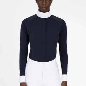 Camisa de competición para mujer de primera calidad, tela suave, duradera, cómoda, ajuste flexible y elegante, ropa de equitación para mujer. - Product Image 1