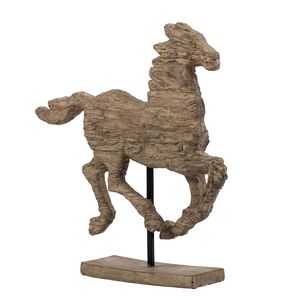 Cavallo Decorativo in Poliresina Defiance Spirited 14x3x14.5 Pollici, Prodotto Artigianale in Resina di Media Grandezza - Product Image 3