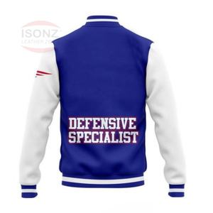 Chaqueta de Béisbol Estilo Bomber, Diseño Personalizado con Bordado y Parches, Moda Urbana Juvenil, 100% Hombre, ISONZ LEATHER ZONE - Product Image 3