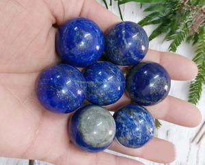 Esfera de lapislázuli a granel de calidad superior, Mini Bola de piedras preciosas pulida de alto grado de 30mm para meditación Feng Shui-decoración de regalo - Product Image 1