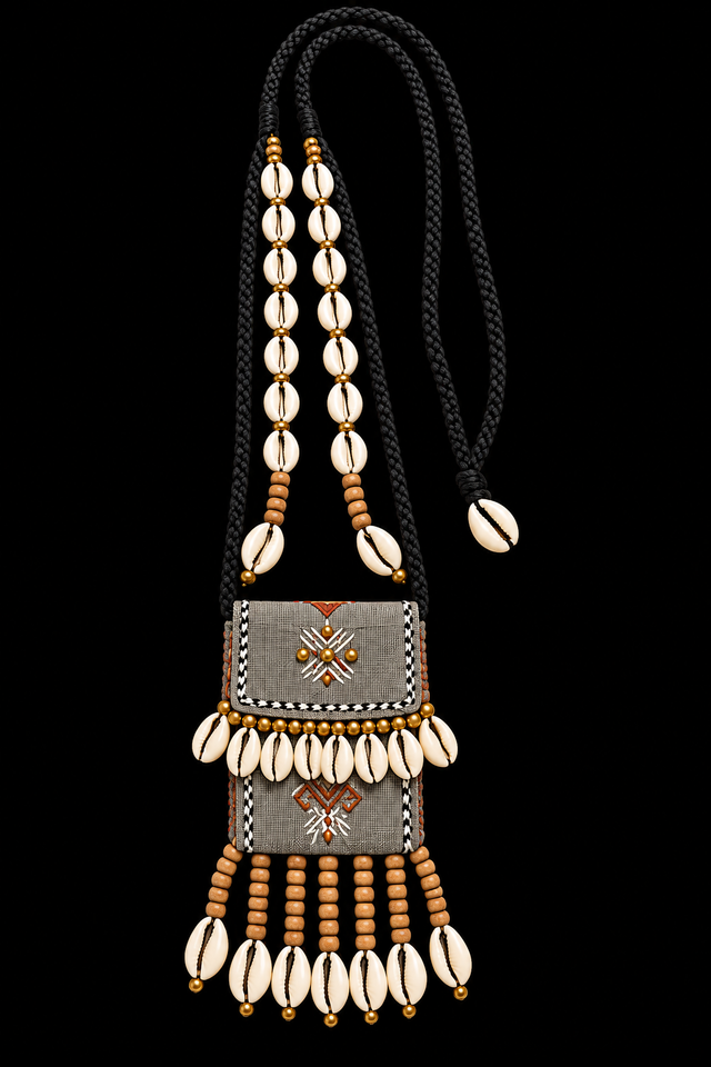 Natural Rocks And Shells Boho Style Natural Cowrie Shell Beaded Pendant Necklace Unisex Handmade ...