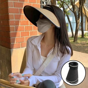 Orsacchiotto fratello da donna in Rattan cappello con visiera parasole da Golf estivo Dol-dol-i largo per la spedizione in giornata - Product Image 1