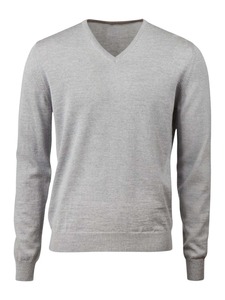 Pull en tricot gris à col en V pour homme Active Safety, couleur unie, décontracté, polyester/coton, séchage rapide, pour l'été - Product Image 3