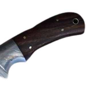 <b>Hand</b> Forged Damascus Steel Hunting Knives Outdoor Bushcraft Camping Field Cutting <b>Tools</b> With Full Tang Construction and Grip - Product Image 3