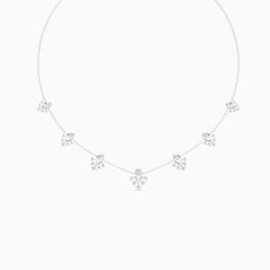 Colgante de collar con diamante cultivado en laboratorio de 1.04 quilates con borde brillante en oro amarillo, blanco y rosa de 9 quilates - Product Image 3