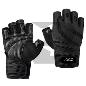 <b>Half</b> Finger Breathable Fitness Gloves Custom Non <b>Slip</b> Weightlifting Gloves Durable Hand Protection Gloves For Cycling Gym - Product Image 1