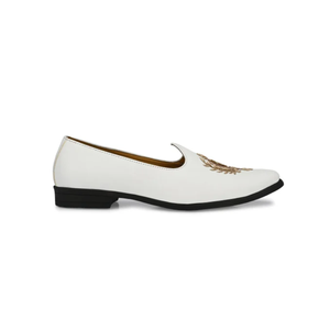 Elegante Calzado Étnico de Cuero Hecho a Mano para Hombre, Nagra Jutti para Bodas - Product Image 3