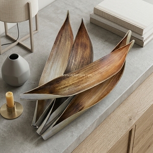 Décorations en bois poli en forme de feuille de cocotier Dekor Asia pour cages d'animaux, décoration intérieure et artisanat - Cadeaux écologiques de taille personnalisée - Product Image 6