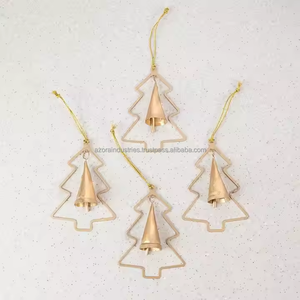 Ornements d'arbre de Noël modernes en aluminium de forme personnalisée avec bords polis pour le moulage de décoration intérieure saisonnière - Product Image 2