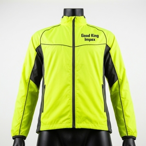 Chaqueta Deportiva de Invierno de Alta Calidad con Cierre Completo, Cuello Alto, Logotipo Frontal, Manga Larga, Ligera, para Entrenamiento y Actividades Deportivas - Product Image 3