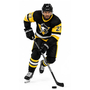 Camiseta de Hockey sobre Hielo de los Pittsburgh Penguins para Hombre, Cuello en V, Manga Larga, Sublimada, Absorbe la Humedad, Corte Regular, Ropa para Adultos - Product Image 5