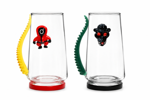 Vaso de Vidrio Borosilicato Artístico de 380 ml, Soplado a Mano, Experiencia de Bebida Única, Vaso para Jugo con Diseño de Dibujos Animados, Regalo Empresarial - Product Image 2