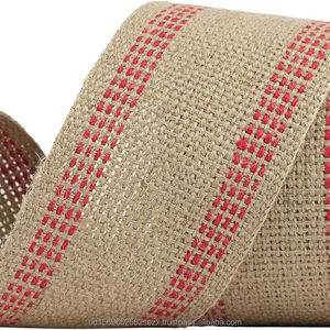 Jute 3.5 Inch Webbing Burlap Eco-Friendly Moisture-Absorbent Abrasion-Resistant Upholstery <b>Ribbon</b> Heavy Duty Furniture <b>Christmas</b> - Product Image 1