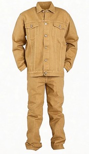 Fabricante de Ropa al por Mayor, Chaquetas para Hombre, Chaquetas de Mezclilla de Color Sólido Básico Personalizadas, Chaquetas para Hombre con el Último Estilo Urbano - Product Image 4