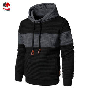 Sweat-shirts personnalisés avec logo pour hommes, 100% coton molletonné respirant, design hiver ODM OEM, design à panneaux - Product Image 4