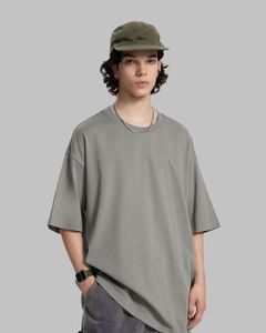 T-shirt décontracté pour homme, coupe ample, épaules tombantes, manches courtes, coton, streetwear, imprimé graphique, style oversize et boxy. - Product Image 4