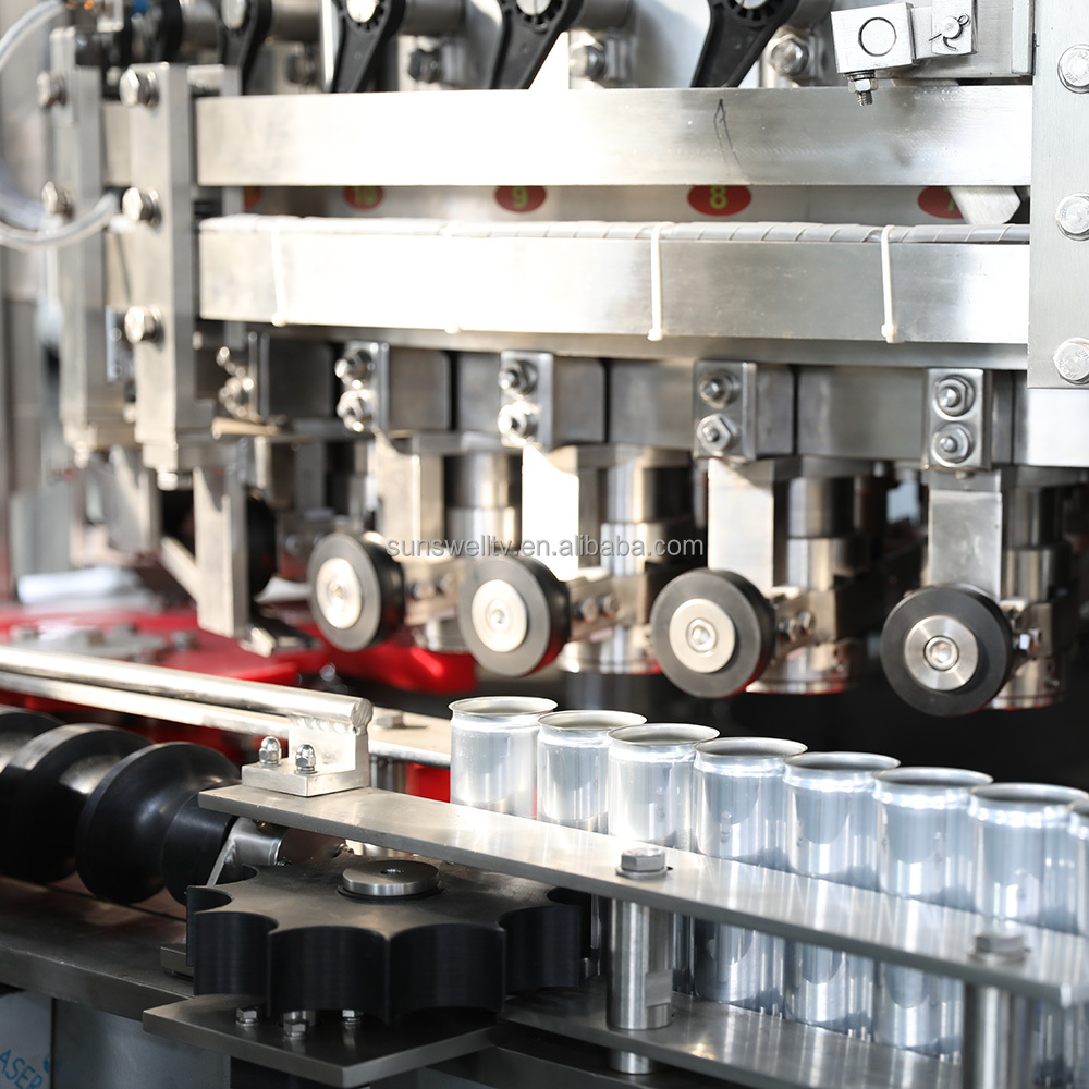 Carbonated Beverage Can Filling Machine Electronic Measuring Cup 4000BPH 50HZ